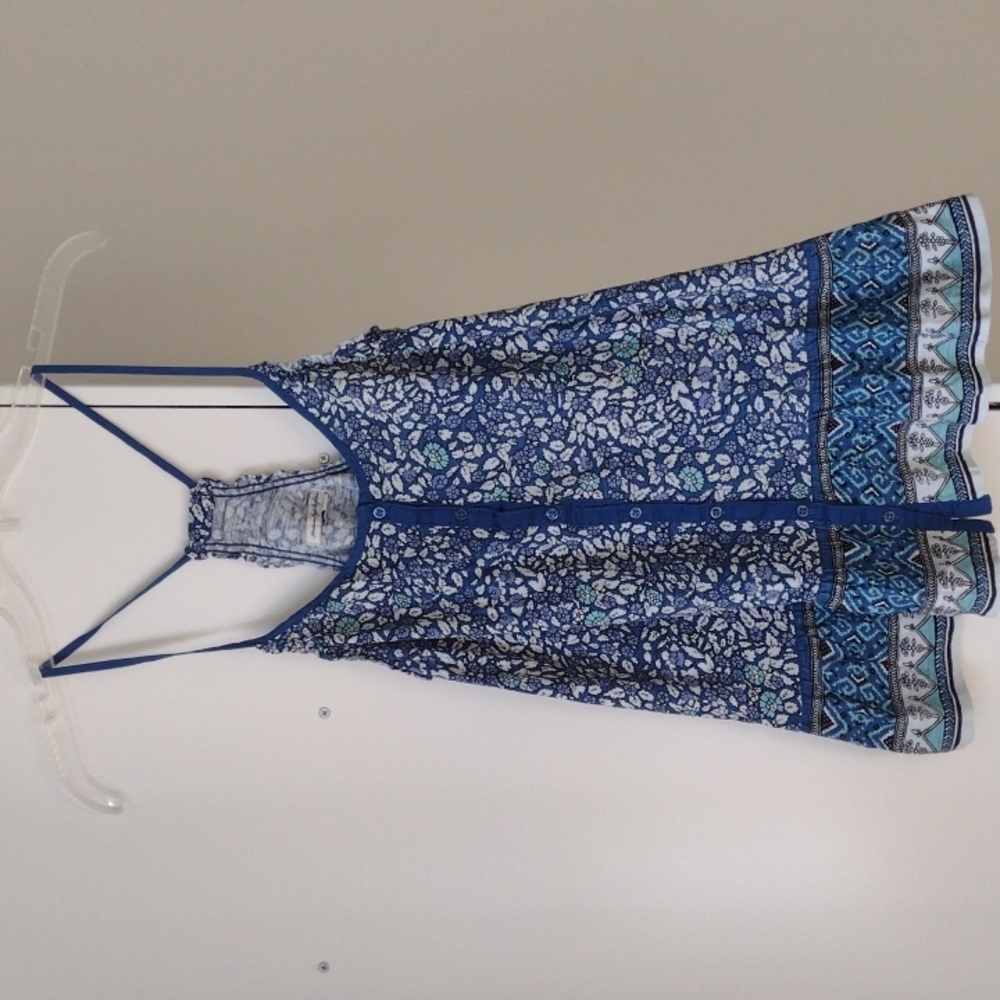 Blue & White Camisole Top